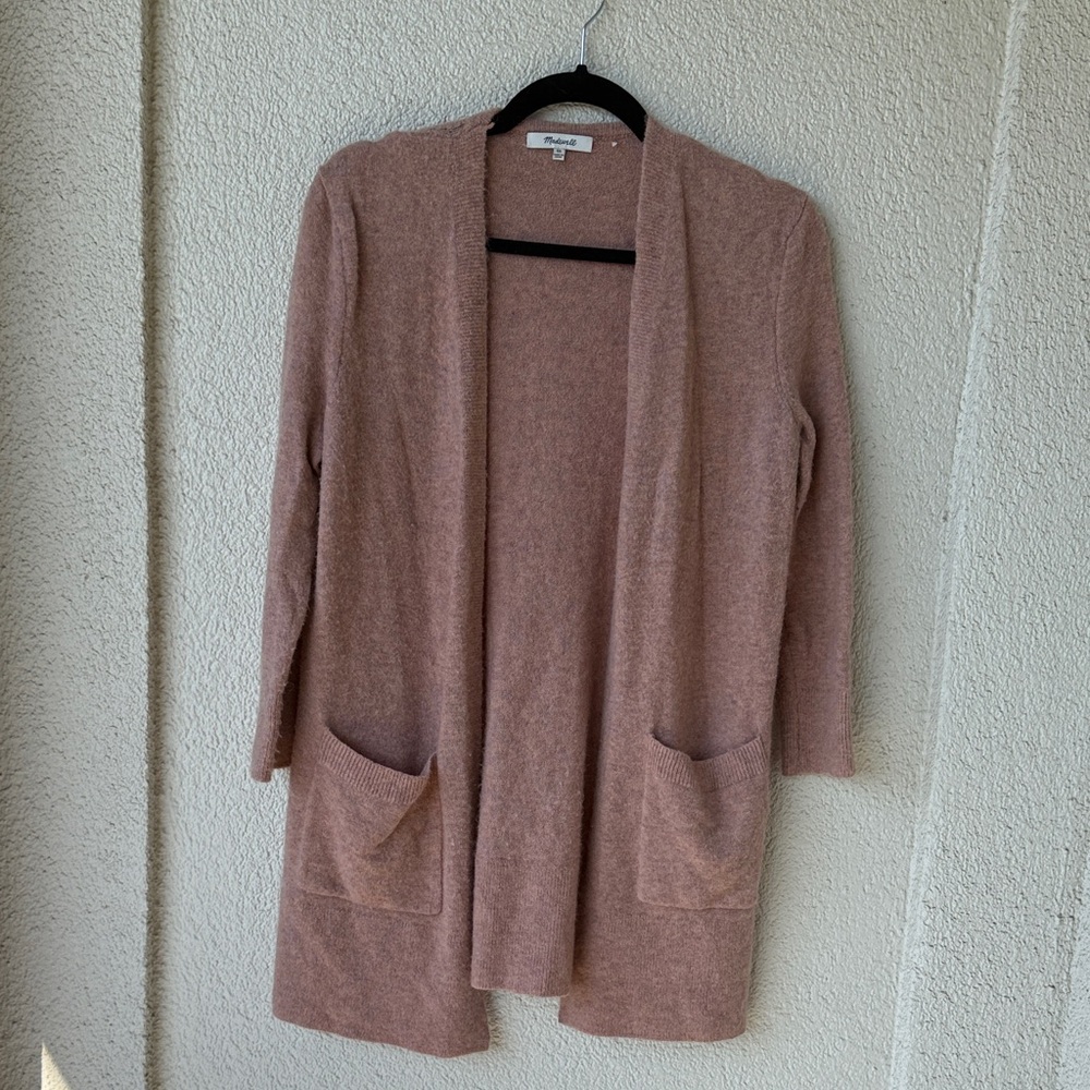 Madewell Women's Open Front Cardigan - pink